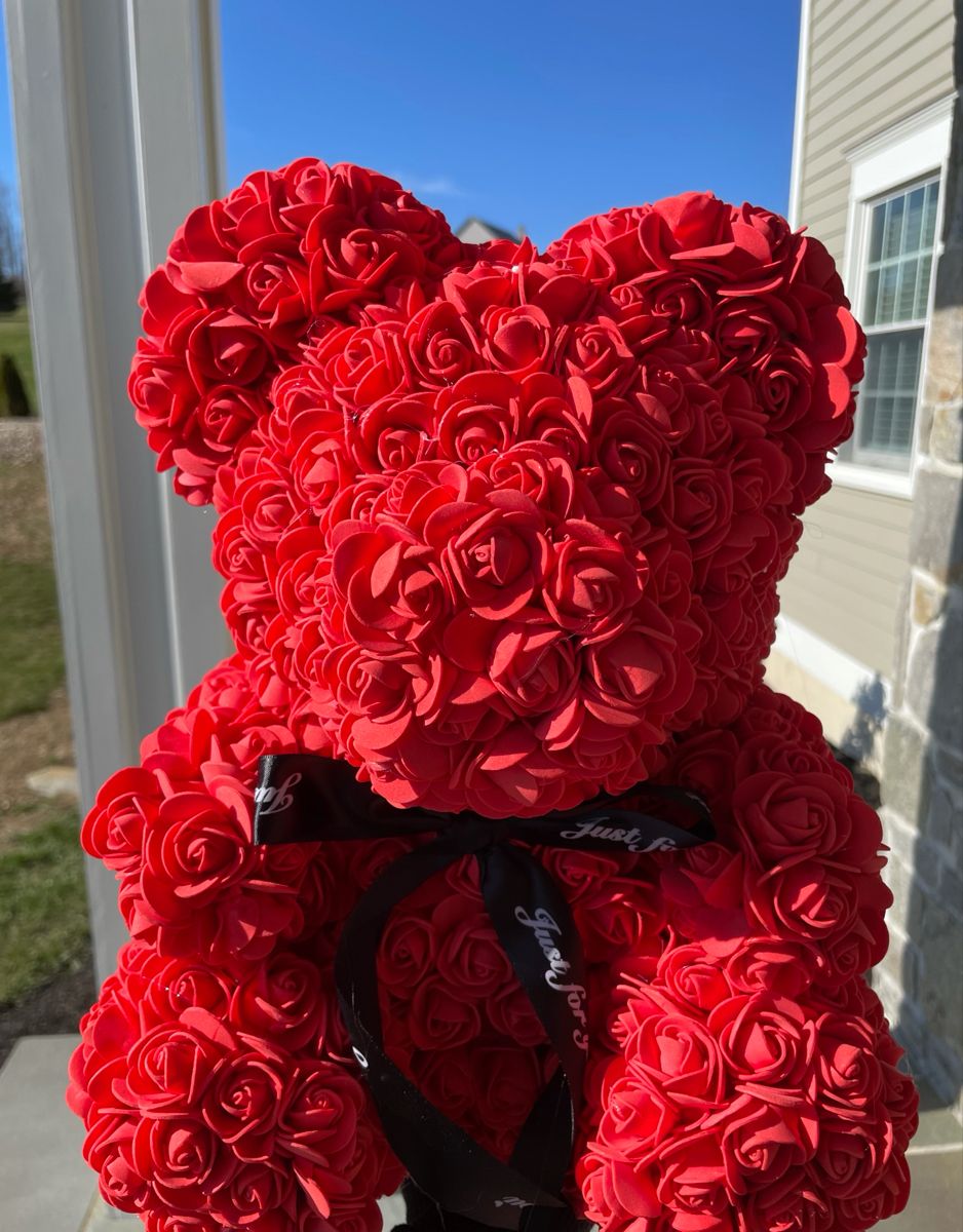 Rose Teddy Bear Valentines Day