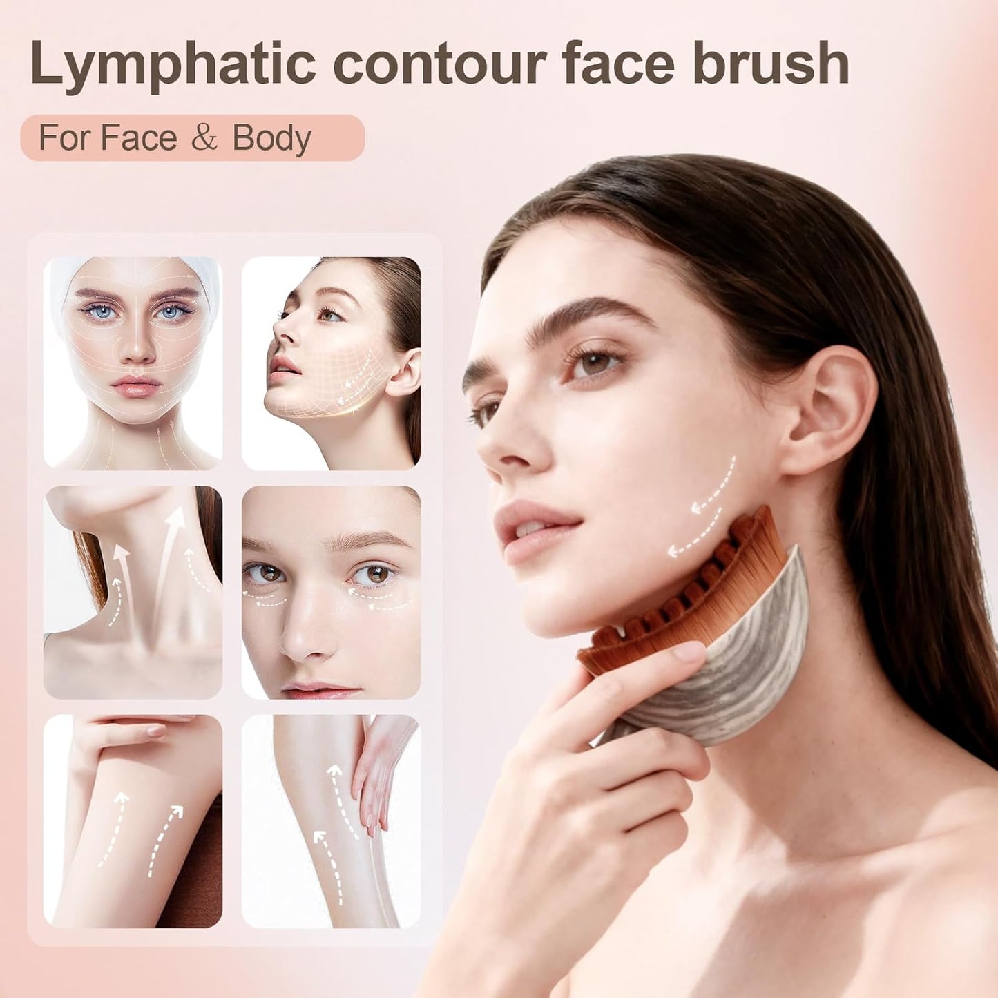 Lymphatic Brush – Jawline Sculptor & Face De-Puffing Tool