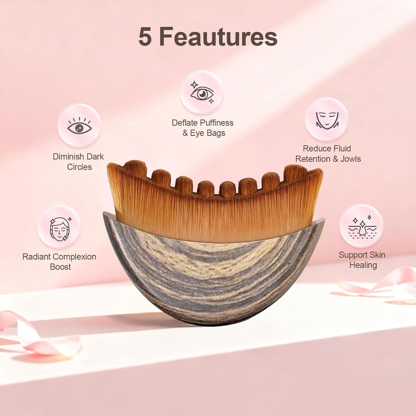Lymphatic Brush – Jawline Sculptor & Face De-Puffing Tool